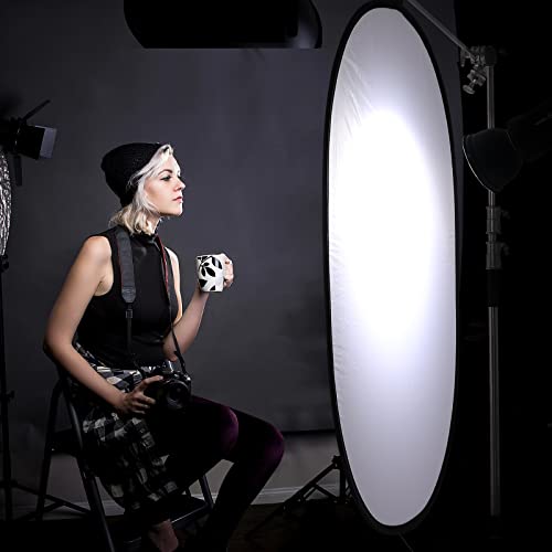 60"x80"/150x200cm Lighting Studio Soft Light Diffuser, Collapsible Pop Out Disc Panel Reflector Diffusion with Carrying Bag for Studio Outdoor Portrait, Product Photography, Video Shooting - size: 60 x 80 inches