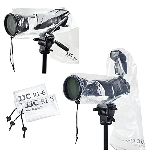 1+1 Camera Rain Cover Without/with Flash for Canon EOS 4000D 90D 80D 77D 70D 5D 6D 7D Rebel T8i T7i T7 T6i T6 T5i for Nikon D500 D610 D750 D800 D7500 D7200 D5600 D3500 D3400 for Sony A7R A7S A7C - color: for Camera w/without Flash