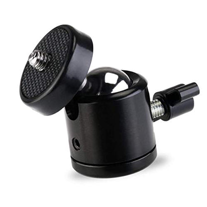 SLOW DOLPHIN Hot Shoe Mount Adapter 360 Degree Swivel Mini Ball Head 1/4 Tripod Screw for Cameras, Camcorders, Smart Phone, LED Video Light, Microphone (4 Packs)