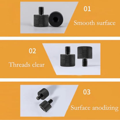 Camera Screw Converter 1/4" to 3/8" Tripod Screw Adapter, BENACES 3-Piece 1/4" Male to 3/8" Female Threaded Nut Connector, 1/4Inch Male Screw to 3/8Inch Female Threaded Adapter (1/4" to 3/8") - style: 1/4" male to 3/8" female