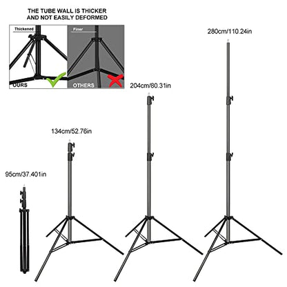Photography Light Stand 9.33 Ft/ 2.8M Heavy Duty Aluminum Light Tripod Stand Photography Photo Studio Lighting Stand for Photography Studio, Umbrella, Backdrop, LED Panel, Speedlite Flashes, Reflector - size: Light Stand KT1