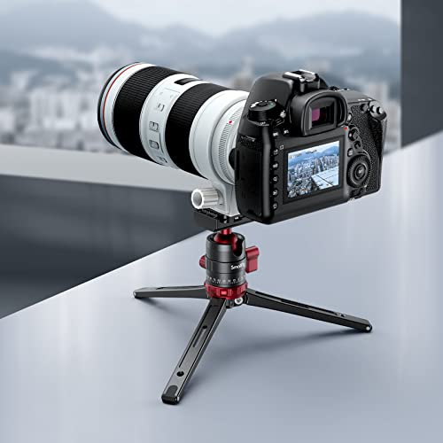 SmallRig Tripod for iPhone Desktop Mini Tripod - Aluminum Alloy 20 inches/ 50 cm with 360 Degree Ball Head, 1/4 inch Quick Shoe Plate for Vlogging DSLR Camera Video, Load up to 11 pounds-3033 - style: 2