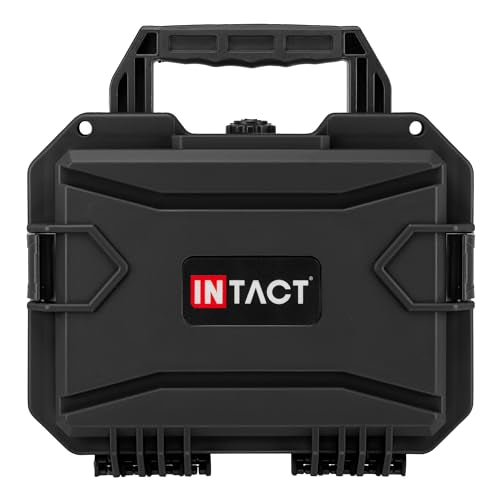 Eylar 11.8" Intact Series Compact Hard Camera Case, Lightweight and Durable Stacker Design with Foam (Black) - color: Black