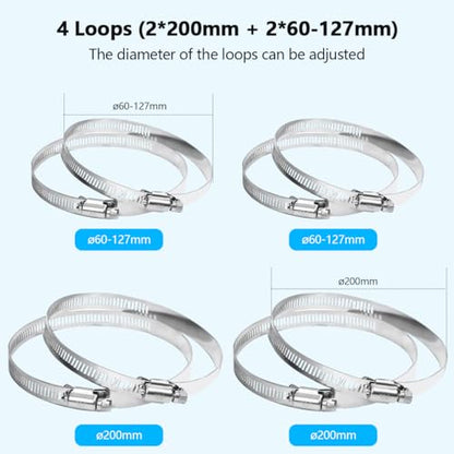 Universal Security Camera Mount Wall Mounting Brackets,Vertical Pole Mount Adapter Bracket for CCTV Camera Pole Clamp Solar Panel Clamps Outdoor Video Surveillance - size: Pole Strap Mount Bracket 3