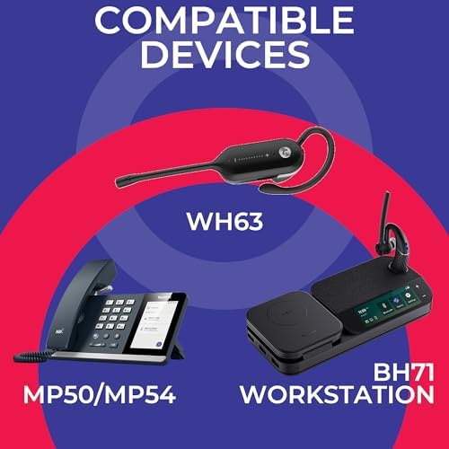 Yealink Busylight BLT60, Compatible with WH62, WH63, WH66, WH67 headset base, 2.5mm Connectivity, Smart Call Status LED Indicator Light, Plug-and-Play, for Office, Home, and Remote Work Productivity