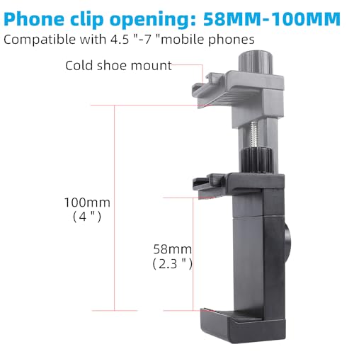 Cell Phone Fence Mount for iPhone, GoPro, Insta360, and Other Action Cameras, Mevo Start for Baseball Softball Tennis Recording, Cameras Net Chain Link Fence Clip Mount Holder