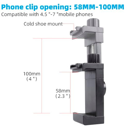 Cell Phone Fence Mount for iPhone, GoPro, Insta360, and Other Action Cameras, Mevo Start for Baseball Softball Tennis Recording, Cameras Net Chain Link Fence Clip Mount Holder