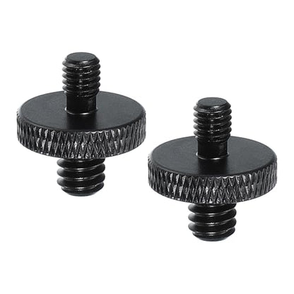 PATIKIL Tripod Screw Adapter 1/4" Male to M5 Male, 2 Pcs Tripod Nut Connectors Camera Mount Screw Camera Double Head Converter for Microphone Holder Magic Arms Accessories, 18 mm - size: 1/4" Male to M5 Male,18 mm