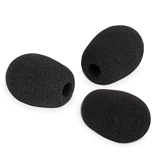 LEFXMOPHY Pop Filter Replacement for Turtle Beach Game Headset Microphone Windscreen Mic Boom Foam Cover, 3-Pack