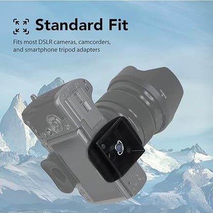 Foto&Tech 2 Pieces 35mm Tripod Quick Release Plate, Camera Mounting Adapter, Replacement Parts, Compatible with Snpak 5800d 7000tm, Slik, Qntaray, almart MX1000 - size: 35mm