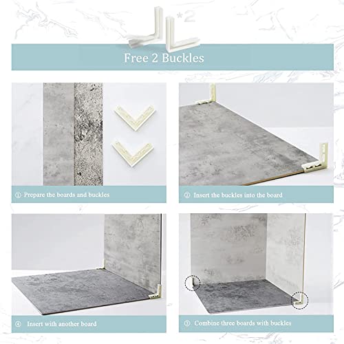 2 PCS Photo Backdrop Boards for Flat Lay, Food Photography Background 24x24 Inch, BEIYANG (Light Gray+Dark Gray) - color: Light Gray + Dark Gray 24x24