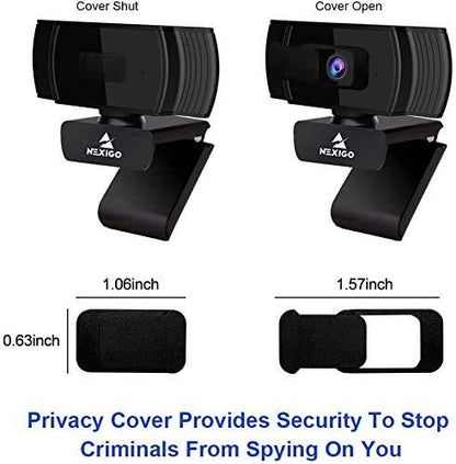 NexiGo N930AF 1080p Webcam with Microphone and Privacy Cover, AutoFocus, Noise Reduction, HD USB Web Camera, for Zoom Meeting YouTube Skype FaceTime, PC Mac Laptop Desktop (Renewed) - style: 1080P Webcam Autofocus