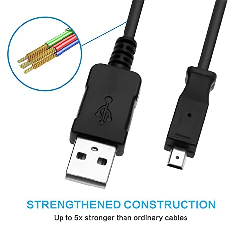 Easyshare Camera USB Data Cable Cord for Kodak C140 C180 C182 C190 C310 C315 C330 C340 C350 C360 C433 C503 C513 V1003 V1073 C813 C875 C913 C1013 CD33 M320 M340 M341 V1073 V1233 Charger Charging Cord