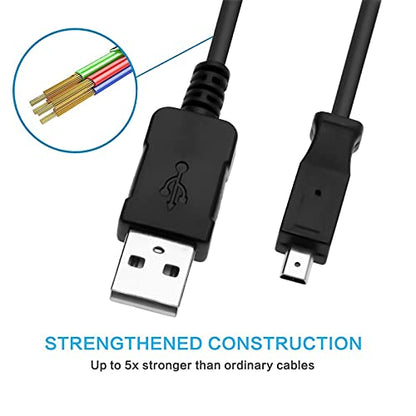 Easyshare Camera USB Data Cable Cord for Kodak C140 C180 C182 C190 C310 C315 C330 C340 C350 C360 C433 C503 C513 V1003 V1073 C813 C875 C913 C1013 CD33 M320 M340 M341 V1073 V1233 Charger Charging Cord