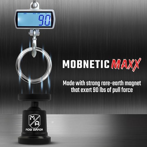 Mob Armor MobNetic Maxx MS - MagSafe Compatible Car Phone Mount w/ 90º Tilt, 360º Rotation & Durable Aluminum Build, Magnetic Holder for iPhone & Android Devices, USA Assembled - Bronze - color: Bronze