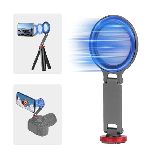 BRDRC Cold Shoe Phone Mount Holder, Tripod Mount for iPhone Magsafe Magnetic Hot Shoe Camera Adapter with 1/4" Screw Hole for DJI Ronin Samsung Canon Nikon DSLR Photography Accessories - color: Cold Shoe Phone Mount