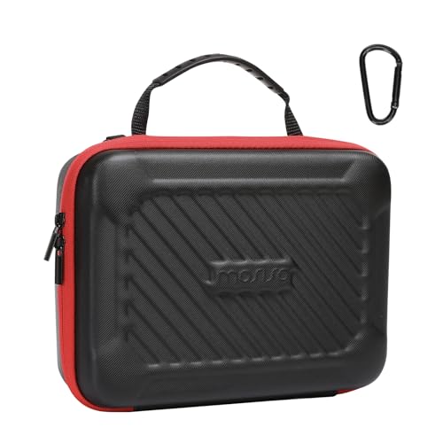 MOSISO Camera Case Compatible with GoPro Hero 13/12/11/10/9/8/7, Hard Travel Carrying Case Compatible with AKASO EK7000/V50/Brave 4/7 LE/8, EVA Case with Snap Hook for Action Camera, Black - color: Black