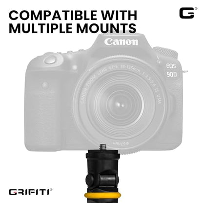 GRIFITI Nootle Recon 5 Flex Arm Leg Magnetic Camera Mount Stand Magnetic Foot 6 Inch Flexible Pole Holder Base for Cameras, Video Mounts Tripod Attaches to Steel or Other Magnet Surfaces - style: 5 Flex Arm Leg