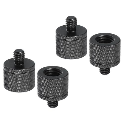 PATIKIL Tripod Screw Adapter 3/8" Female to M6 Male, 4 Pcs Tripod Nut Connectors Camera Mount Screw Camera Double Head Converter for Microphone Holder Magic Arms Accessories, 20 mm - size: 3/8" Female to M6 Male,20 mm