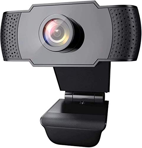 Wansview 1080P HD USB Webcam with Dual Microphone & Auto Light Correction, Compatible with Desktop Computer, Laptop and TV, Plug and Play Web Cam for Video Streaming, Conference, Gaming and Study