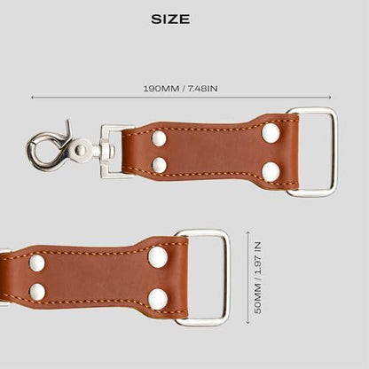 C Coiro Extra Attachments Single and Dual Camera Harness for Camera Bag, Sling Bag, Pouch, Lens Case - color: Tan