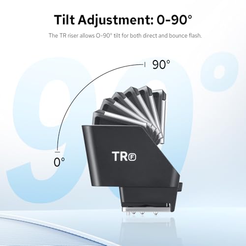 Godox TR-F TTL Hot Shoe Riser for Fujifilm Camera, Hot Shoe Extender for Godox iT30Pro-F/iT20-F/iT22-F/iM30/iM20/iM22 Mini Flash, 0-90° Tilt Adjustment, Raises 30mm Height, Reduce Lens Shadow - size: TR-F
