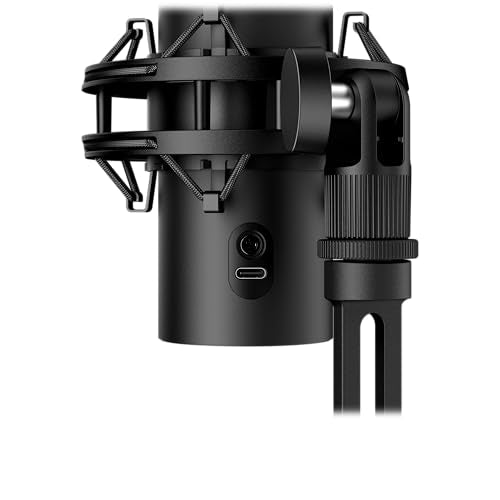 HyperX QuadCast 2 S – USB Microphone, with RGB Lighting, Streaming and Podcasting, with On-Board Controls, LED Lighting, Removable Shock Mount, PC, Mac, USB-C - Black - style: QuadCast 2 S