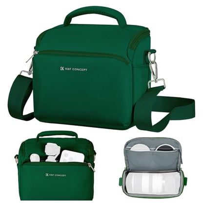 K&F CONCEPT Camera Sling Bag Small Crossbody Camera Case DSLR/SLR/Cute Compact Shoulder Photography Bags for Photographers-Green - color: 07-green