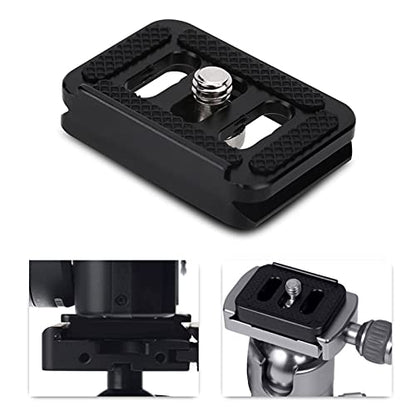 Acouto Mini Quick Release Plate Camera Mount Tackle for TY-C10 T005 / T-025 Ball Head, Aluminium Alloy Photography Accessory