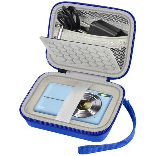 Comecase Carrying & Protective Case for Digital Camera, for CAMKORY/for Kodak Pixpro FZ45 FZ55/for Canon PowerShot ELPH 180/190 / for Sony DSCW800 DSCW830 Cameras for Travel - Blue - color: Blue
