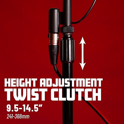 Gator Frameworks Desktop Microphone Stand with Round Weighted Base & Adjustable Height (GFW-MIC-0501) (Pack of 4) - size: 5" Weighted Base (Pack of 4), style: Adjustable Height