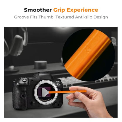 K&F CONCEPT 24mm Full Frame Sensor Cleaning Swab*6 + 20ml Sensor Cleaner, DSLR SLR Digital Camera CMOS and CCD Sensor Cleaning Swab Kits for Nikon Sony Canon Camera Clean - size: 24mm