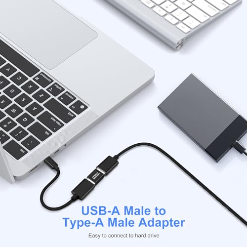2 Pack USB 3.0/3.1 Male to Male Adapter and OTG 3.0 USB A to A Adapter, Extension or Expansion - style: 3.0Male-Male