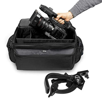 Ultimax’s Extra Large, Water-Resistant Gadget Bag Compatible With Camcorders and Accessories for Panasonic AG-AC160, AC30, AC90A, AC130A, AF100, HVX200, UX90, UX, 180HC-X1000, HC-X1, And More - size: Extra Large