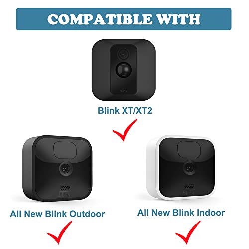 MANWU Mount Bracket Adapter Converter Connector for All-New Blink Outdoor Indoor XT2/XT Security Camera,Attachment that Holds Blink Camera to 1/4" Universal Mount (5 Pack Black)…