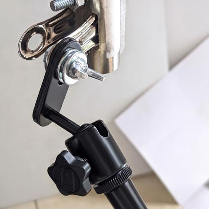 Konohan 2 Pack Camera Mount Mic Stand Adapter Ball-and-Socket Head Mic Stand Adapter Fits Standard 1/4-20 Camera Threads