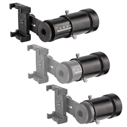 Extendable Scope Phone Adapter with Adjustable Eye Relief | Universal phone adapter; stable alignment; wide compatibility - size: Telescopic Adapter - 33~46mm L