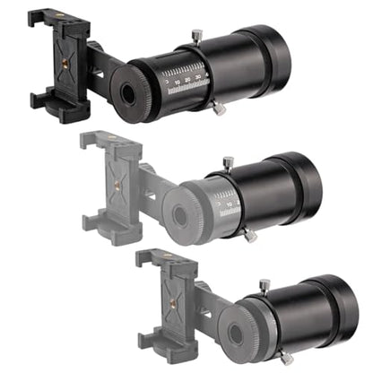 Extendable Scope Phone Adapter with Adjustable Eye Relief | Universal phone adapter; stable alignment; wide compatibility - size: Telescopic Adapter - 33~46mm L