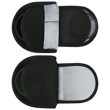 Camera Filters Case Bags for Round Filters Up to 82mm,Water-Resistant Fabric Design Lens Filter Pouch (Large)