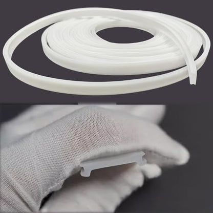 16.4Ft/5M Silicone LED Cover, Alumium Profile Silicone Channel Diffuser Flexible PC Lampshade Line for Strip Lights, Ceiling Lamp, Under-Cabinet Cover Replaceable Installation (25mm) - color: 25mm