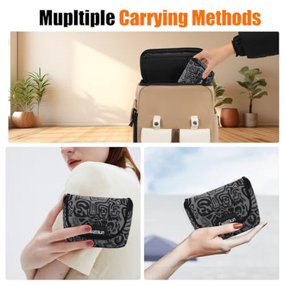 Cwatcun Neoprene Compact Camera Pouch - The Small Case & Travel Sleeve Bag for Digital Camera Ricoh/Canon/Sony & More - color: Camouflage