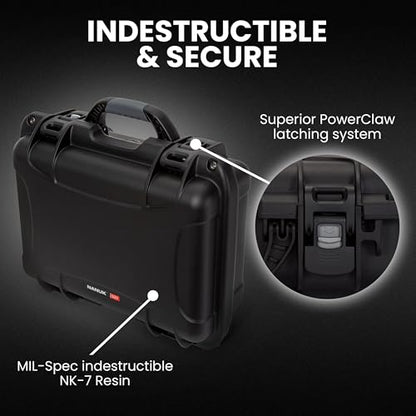 NANUK 920 Pro Photo Kit – Waterproof Travel Camera Hard Case with Padded Dividers & Lid Organizer, 16.7” x 13.4” x 6.8”, Dustproof & Impact-Resistant, Airline Carry-On Approved – Black | IP67 Waterproof Nk-7 Resin, Powerclaw Latches, Padded Divider and Li