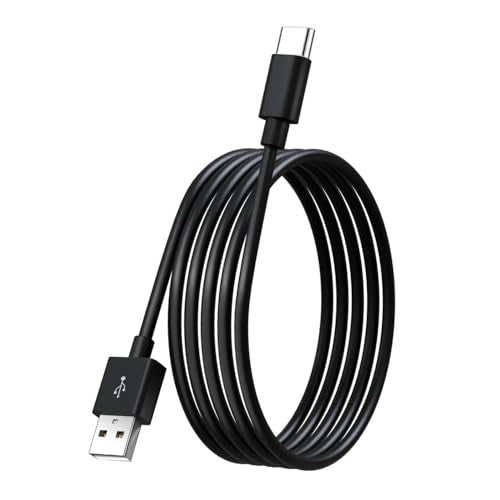 10FT/3M USB to USB C Long Cable, Type C Power Cord for Home Security Cameras, Power Charging and Data Transfer Cable for Phones Carplay Tablets Switch Pro Controller and More USB C Devices-Black - color: Black, size: 10ft/3m
