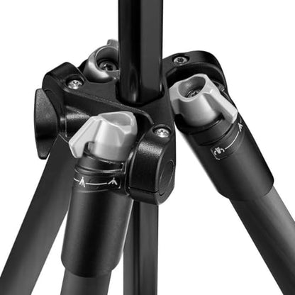 Manfrotto Element MII Mobile Bluetooth 4-Section Carbon Fiber Traveler Tripod, Black | 8kg Load, 160cm Max, Folds 43cm, 1.35kg, Arca Ball Head, Phone Clamp and Bt - style: 4 Sections Carb Mobile