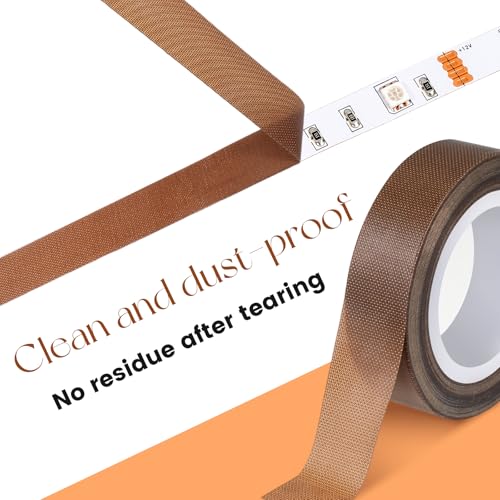 2PCS LED Diffuser Tape, 0.59in X 29.5ft Light Dimming Tape | Heat Resistant Anti-Glare, LED Light Strip Masking Tapes, Lighting Soften Cover Sticker, LED Lights Blocking Stickers