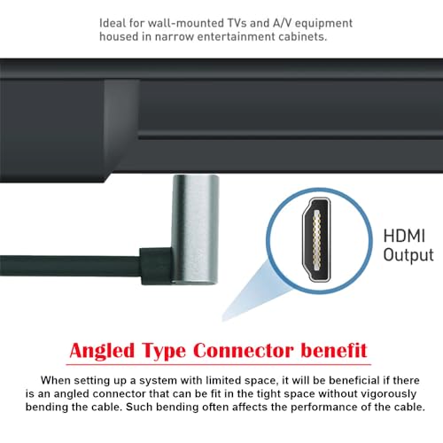 Cable HDMI 2.1 Male to HDMI Male 8K 60hz Stretch Coiled Cable Down Angled 90 Degree for HDTV Computer Laptop Monitor - style: HDMI Down Angled