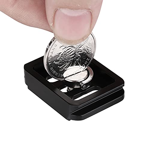 Acouto Mini Quick Release Plate Camera Mount Tackle for TY-C10 T005 / T-025 Ball Head, Aluminium Alloy Photography Accessory