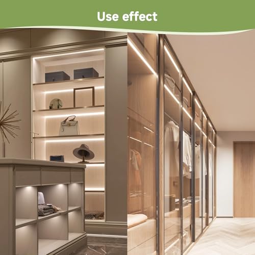 10-Pack 3.3ft/1M U-Shape LED Aluminum Channel System, Silver Profile with Milky White Diffuser Cover, Spotless LED Strip Light Track for Under Cabinet, Stairs, Wall and Ceiling Lighting - color: Silver Aluminum + White Cover, size: 3.3FT/10P/#048