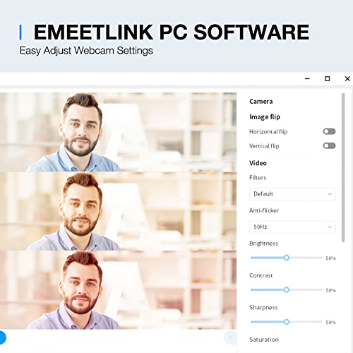 EMEET C960 2K Webcam with Microphone, 2K QHD, 2 Omnidirectional Mics, PDAF Autofocus Streaming Camera with Privacy Cover, Plug&Play USB Webcam for Calls/Conference, Zoom/Skype/YouTube, Laptop/Desktop - style: 2K