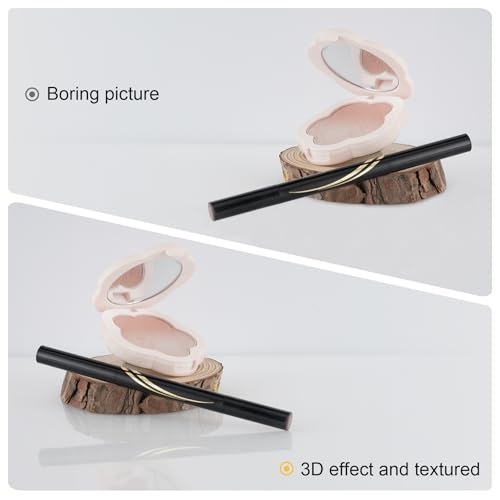 Meking Product Photography Backdrops Dual- Sided Matte and Reflective White Photo Background for Food, Makeup, Jewelry and Other Small Product, 2Pcs 15.7x11.8in Photo Backdrop Boards with 2Pcs Bracket - color: White